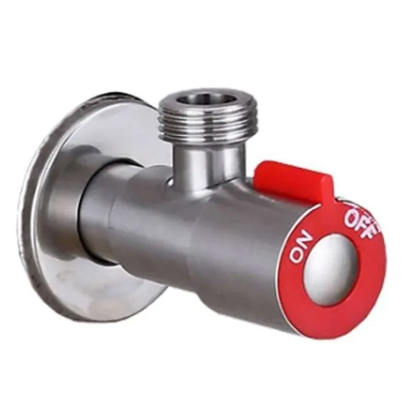 ZERIX LR70507H Кран для подкл. сантехприб. НЕРЖ (красный) 1/2"*1/2" (100 шт/ящ)