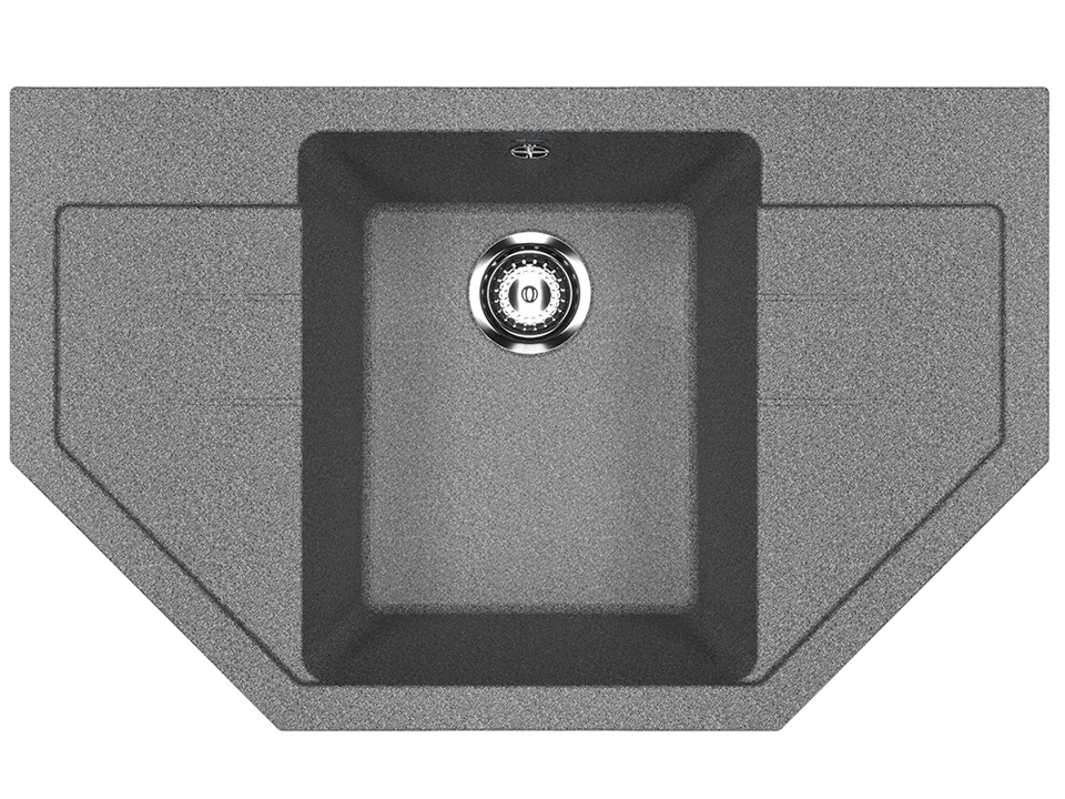 Мойка трапеция Ulgran U - 609 - 309 (темно-серый) 780*485мм
