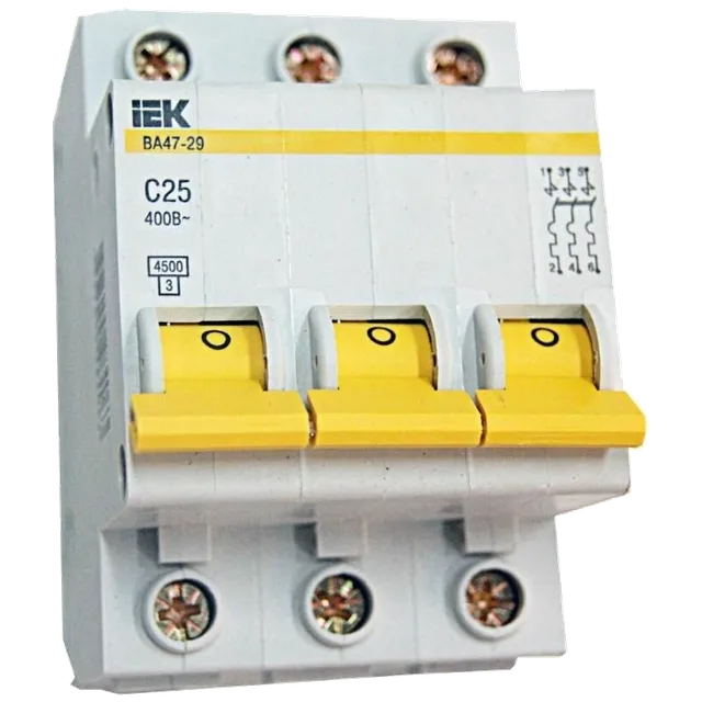 Авт. выкл. ВА47-29 3P 20A 4,5 кА х-ка C iEK