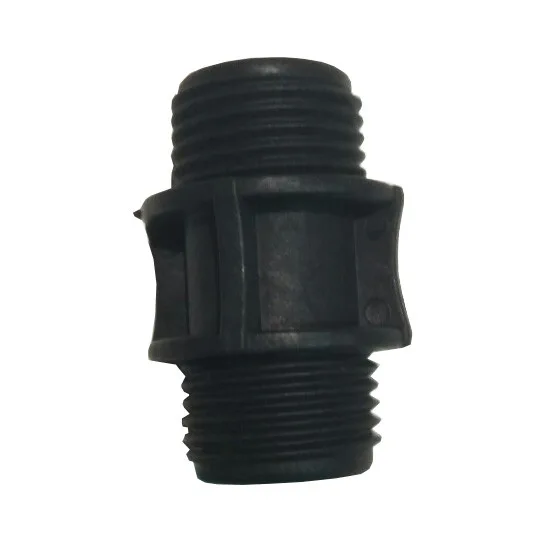 Ниппель пластиковый 1/2" ЧЕРНЫЙ