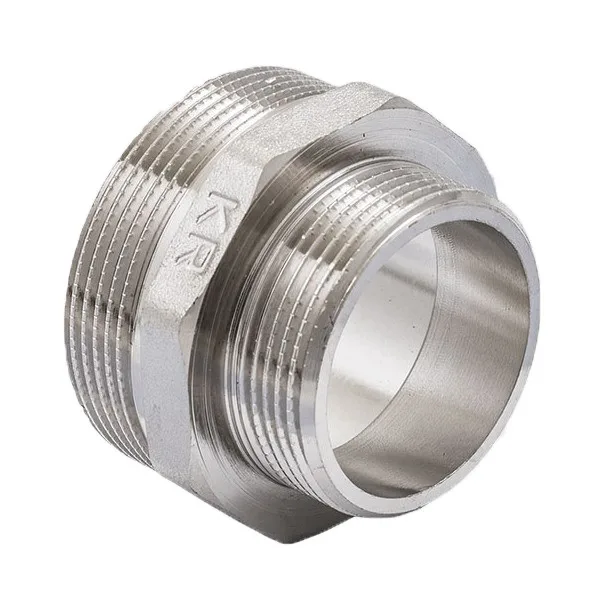 Ниппель 3/8" - 1/2" никель KOER