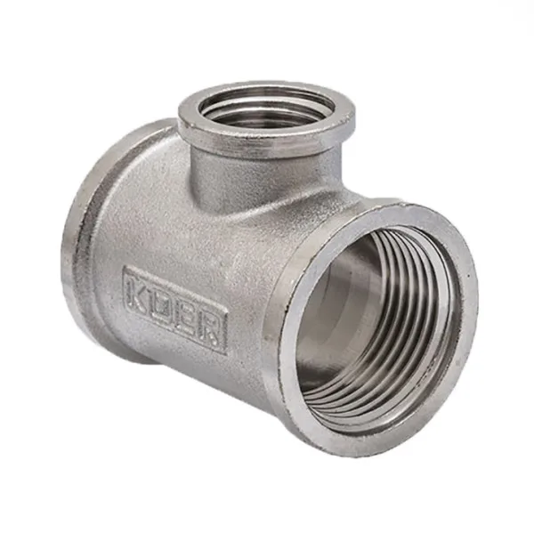Тройник  1"- 3/4"- 1" ВВВ  никель  KOER