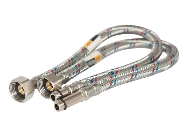 Шланг 1/2" игла , 0,4 м длинный + короткий TIM PEX (5шт/125ящ)