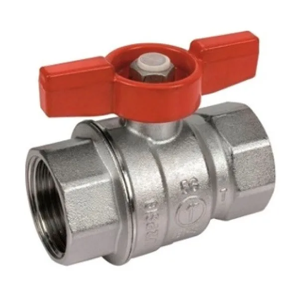 Кран шаровый  GIACOMINI      1/2" ВВ  бабочка          (100/10 шт)