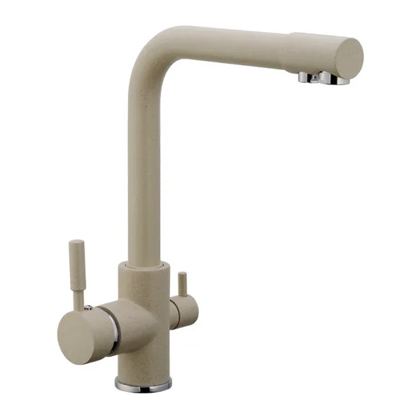 Смеситель д/кухни под ФИЛЬТР ZERIX KAN-021 BEIGE (LR4055K-3) Ø35  (10 шт/ящ)