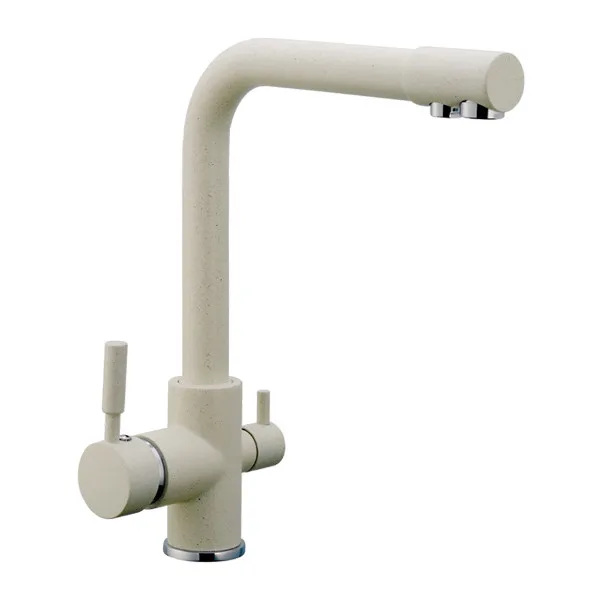 Смеситель д/кухни под ФИЛЬТР ZERIX KAN-021 (LR4055W-3) Ø35 (молочный матовый)  (10 шт/ящ)