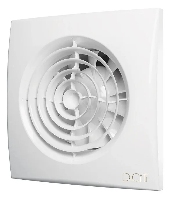 Вентилятор DICITI AURA 4C осевой с обратным клапаном d100 (с подшипником) Ш155*В155 Эра