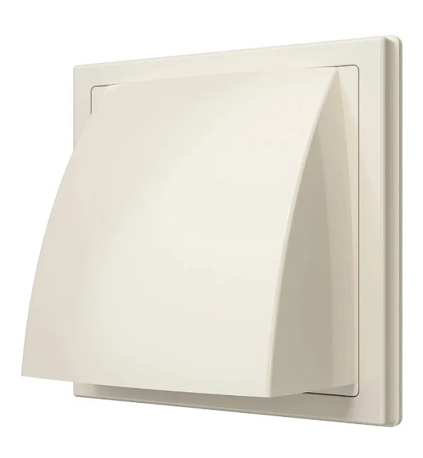 Выход стенной КФВ Ivory с обратным клапаном d100 Ш150*В150 (20шт/уп) Эра