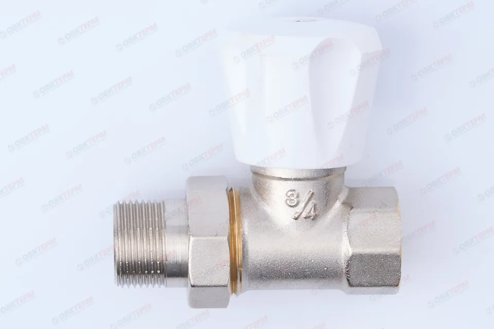 Кран рад. Valtec Клапан ручной для радиатора прямой 3/4" (компактный) (56ящ/7)