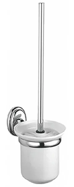 Ершик настенный с крышкой  (стекло) ZERIX LR1510 (Z1519)   (40 шт/ящ)