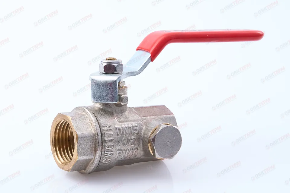 Кран шаровый Valtec с дренажем и воздухоотводчиком 1/2" ( /12)