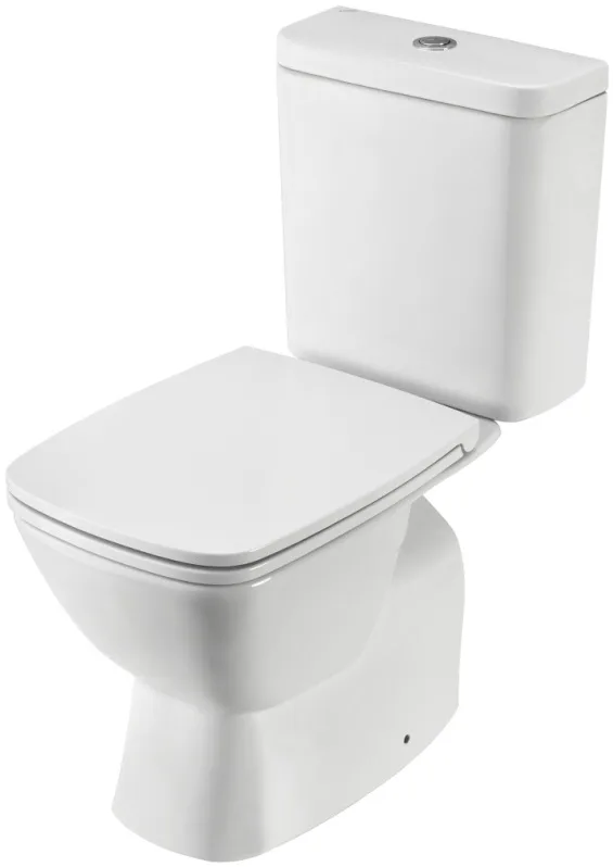 Унитаз-компакт SANTEK НЕО RIMLES SOFT (прям.вып.,тонкое сиденье дюро,2 реж.,ниж.подкл.)