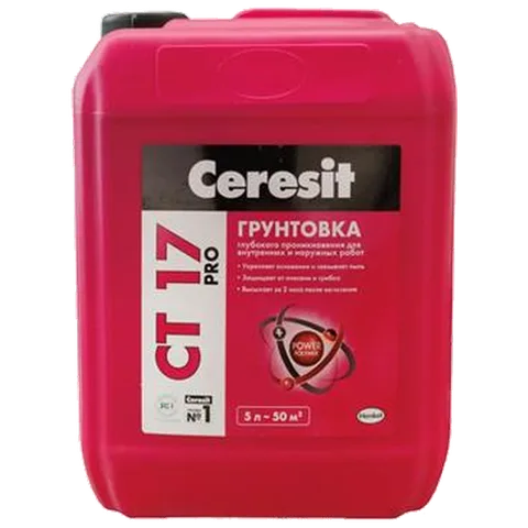 Ceresit Грунтовка CT 17/ 5 л.(120  шт \паллета)