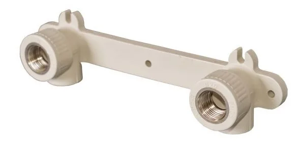 Планка монтажная в сборе 20 * 1/2"в     (PP-R СЕРЫЙ  РОССИЯ)           (144/2 шт)