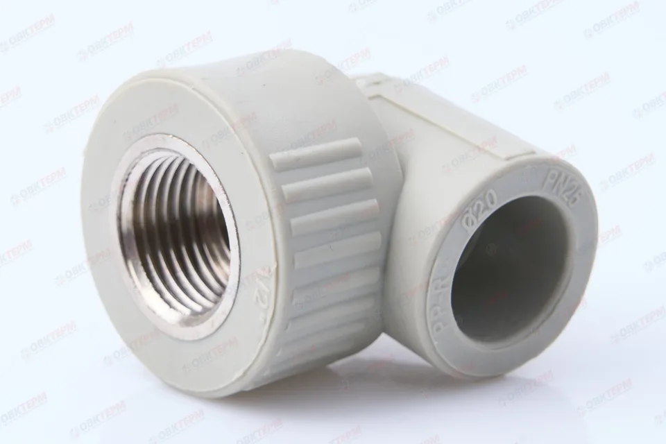 Угол с МРВ  20 * 1/2"      (VALFEX)  серый  (125/25)