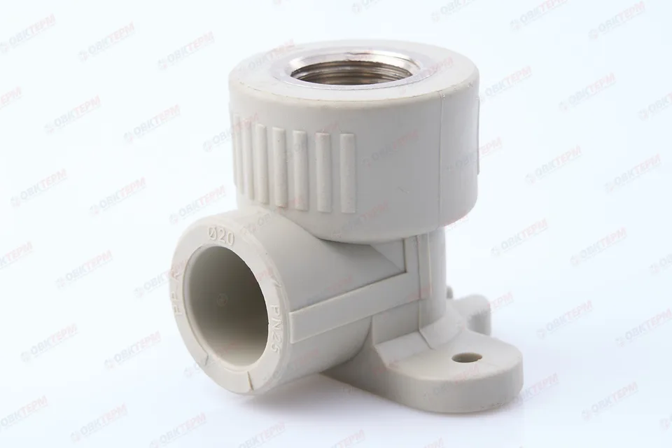 Угол монтажный 20 * 1/2"в (PP-R СЕРЫЙ РОССИЯ) (160/10)