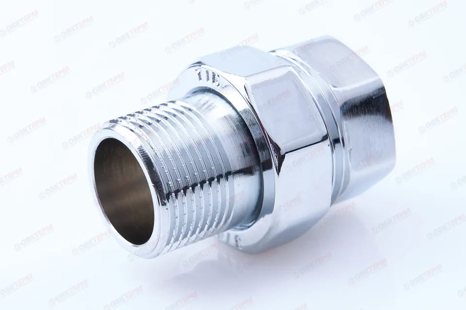 Американка хром TIM 3/4" прямая (15шт/60ящ)