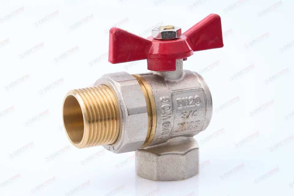Кран шаровый с американкой    ТСМ   3/4"   УГЛОВОЙ          (120/12 шт)