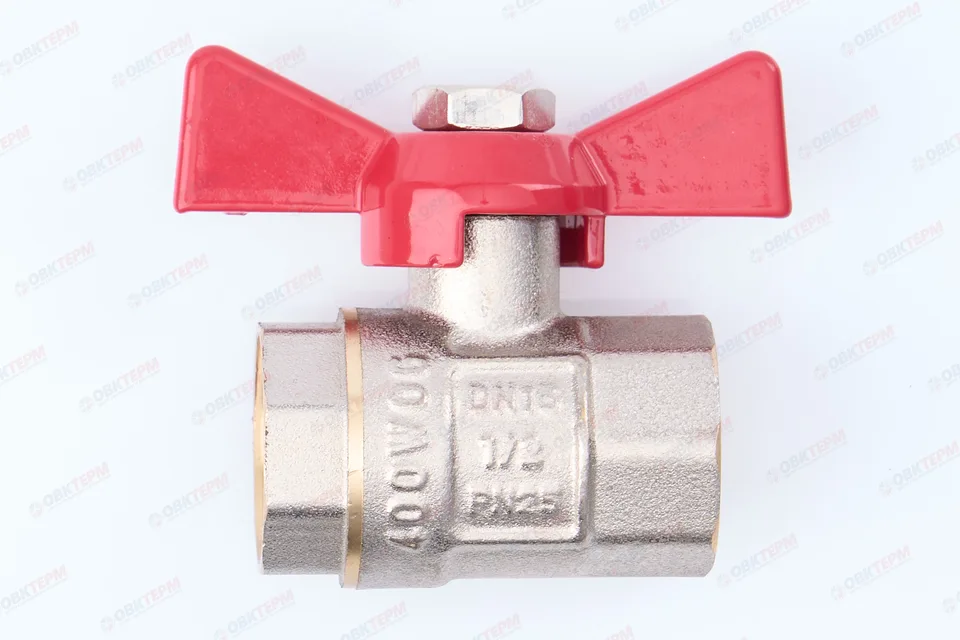 Кран шаровый     ТСМ      1/2" ВВ   бабочка       (200/20)