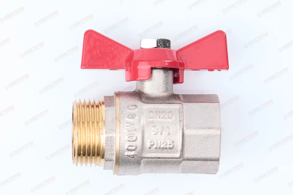 Кран шаровый     ТСМ      3/4" ВН   бабочка       ( 120/6)