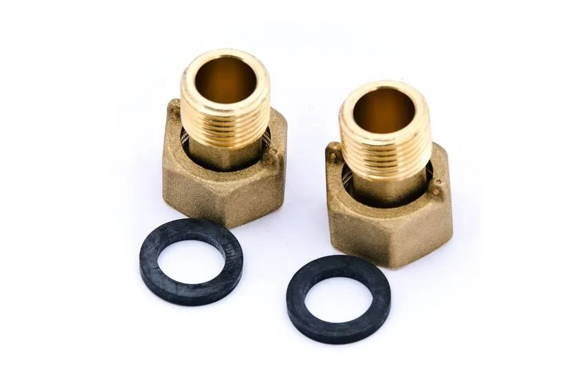 Сгон для водомера под ключ 1/2"Н - 3/4"В (пара)