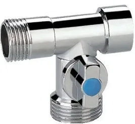 Кран  проходной для стир.машины  ТСМ   1/2" - 3/4" - 1/2"      (100/1)