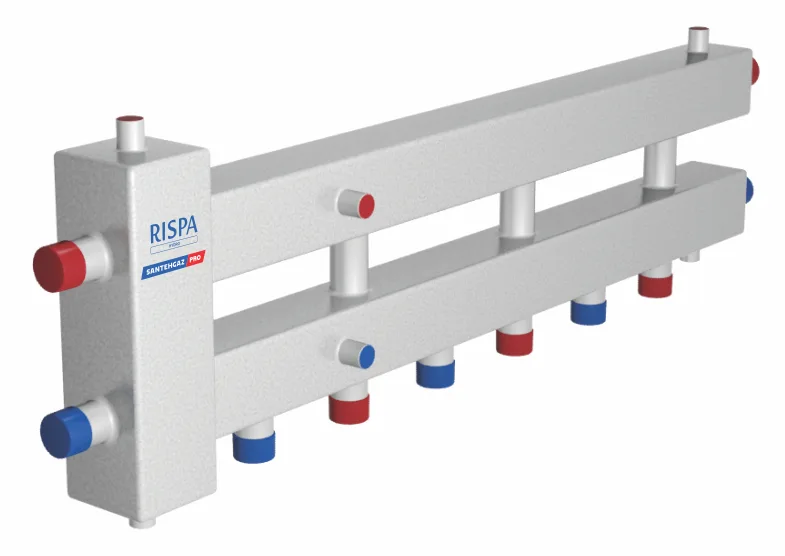 Разделитель гидравлический модульного типа RISPA ГРУ + КМГ60 - 4ВН / DIAL STEEL GRM 4х60