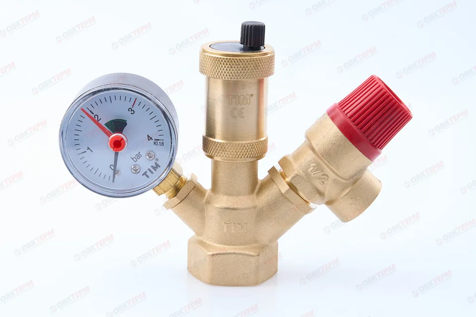 Группа безопасности котла     TIM  МИНИ без нак г.1"-3 bar    (JH-1024std)   (1шт/24ящ)