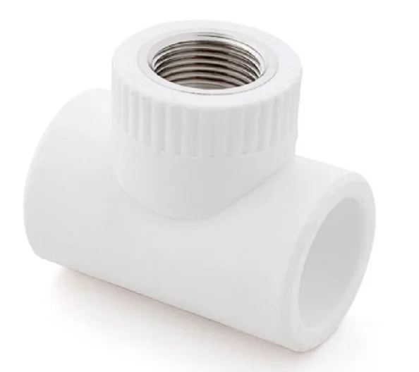 Тройник с МРВ 20 * 3/4" * 20     (PP-R  БЕЛЫЙ   РОССИЯ)            (10)