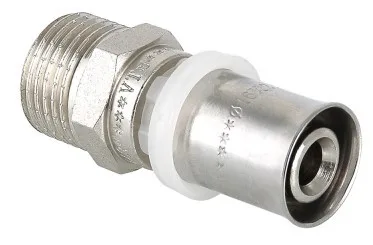Соединитель  пресс с переходом на нар. р Valtec 32* 1        (5уп/50ящ)