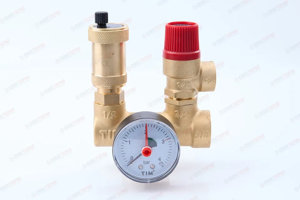 Группа безопасности котла    TIM    1"x3/4-3 bar (с возм. уст. бака)  (JH-1026-3)   (1шт/18ящ)
