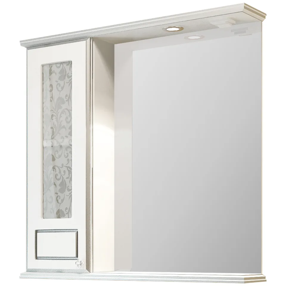 Зеркало EvaGold 75 "Emili" патина серебро