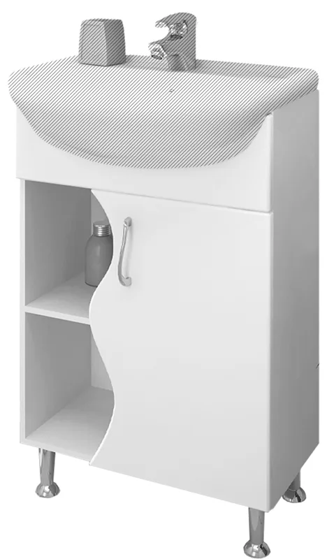Тумба напольная EvaGold  55 "Wave"  Сосна Карелия  (ум Уют 55)