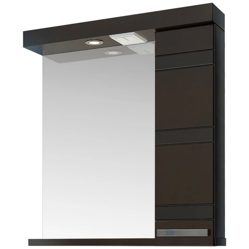 Зеркальный шкаф EvaGold  70 "Фантазия" венге