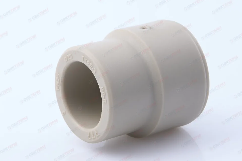 Муфта переход.  ВН  40*25   СЕРАЯ PP-R   (RTP)    (160/20)