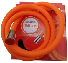 Шланг д/душа  ZERIX  SILICON  F12 Orange    150см (48 шт/ящ)