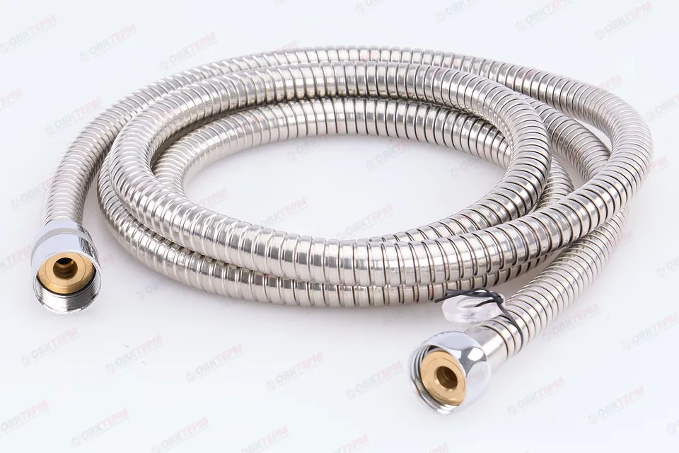Шланг д/душа ZERIX Chr.F01 нерж сталь /растяжной /200-250 см /коробка (48 шт/ящ)