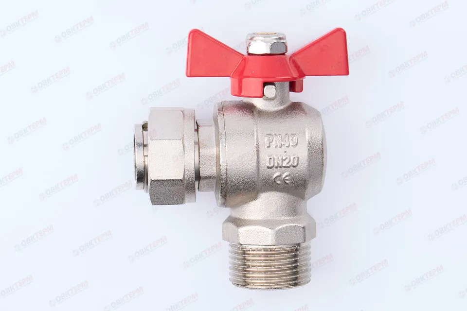 Кран шаровый с накидной гайкой    TIM      3/4"ВН   угловой    (48 шт)