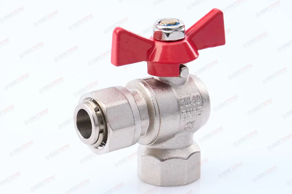 Кран шаровый с накидной гайкой    TIM      1/2"ВВ   угловой    (72 шт)