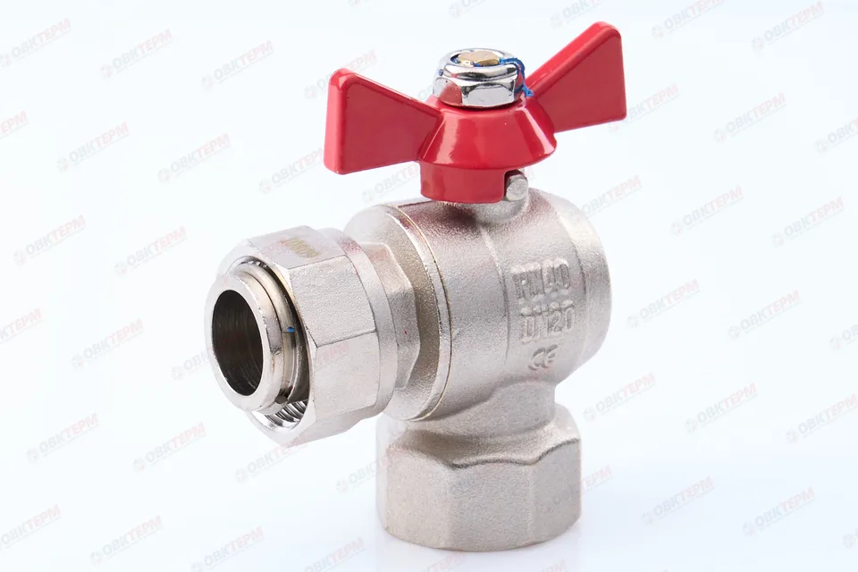 Кран шаровый с накидной гайкой TIM 3/4"ВВ угловой (48 шт)