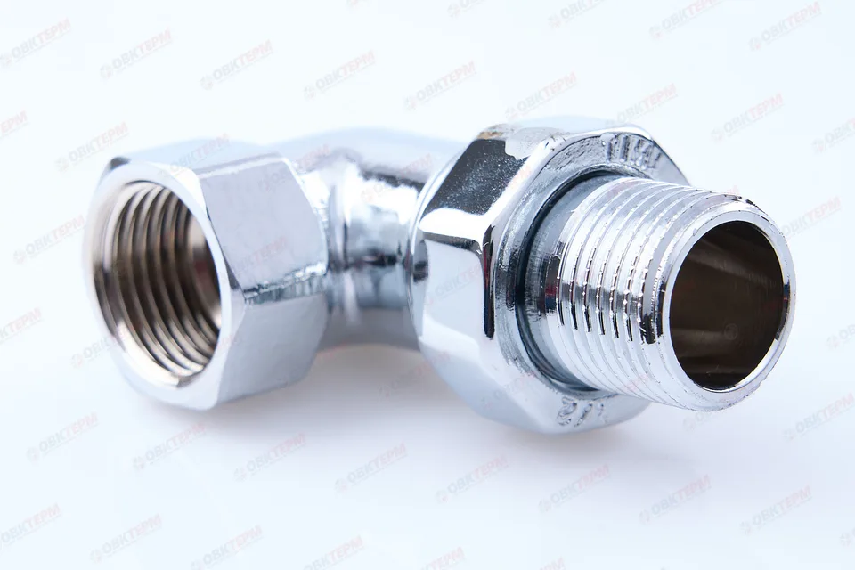 Американка хром TIM   1/2" угловая   (64/16)