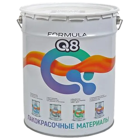Грунт-эмаль по ржавчине Белая 20 кг Formula Q8