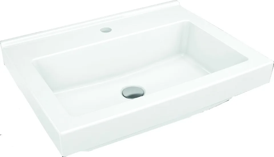 Раковина встраив.Cersanit GRAND 60 1 отв, белый, Сорт1