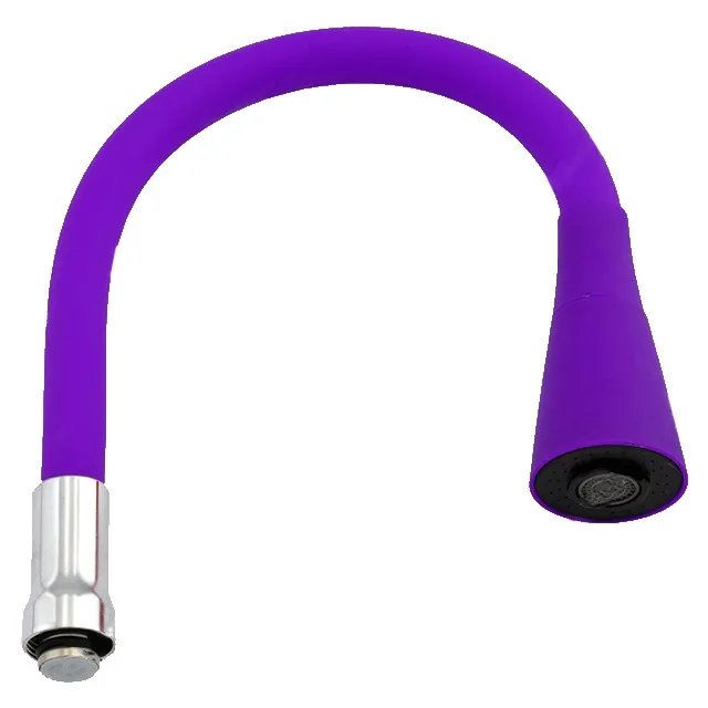 Излив силиконовый ZERIX SPS-02 PURPLE под гайку (50 шт/ящ)