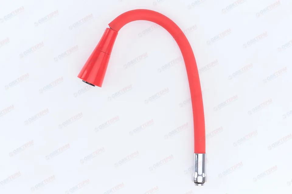 Излив силиконовый ZERIX SPS-02 RED под гайку (50 шт/ящ)