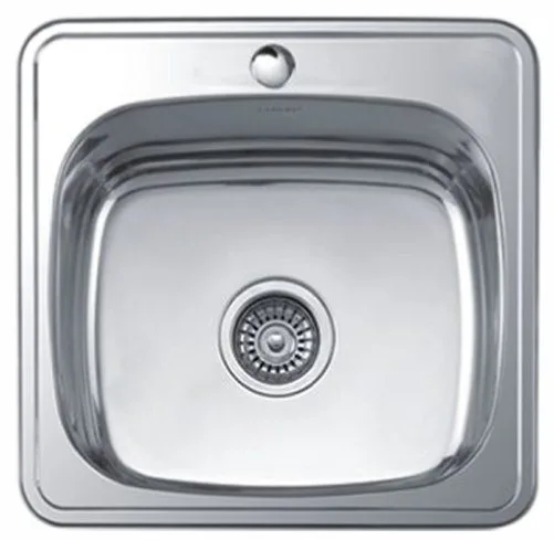 ZERIX мойка Z3838-06-160E (SATIN) ВРЕЗНАЯ /сифон (10шт/ящ)