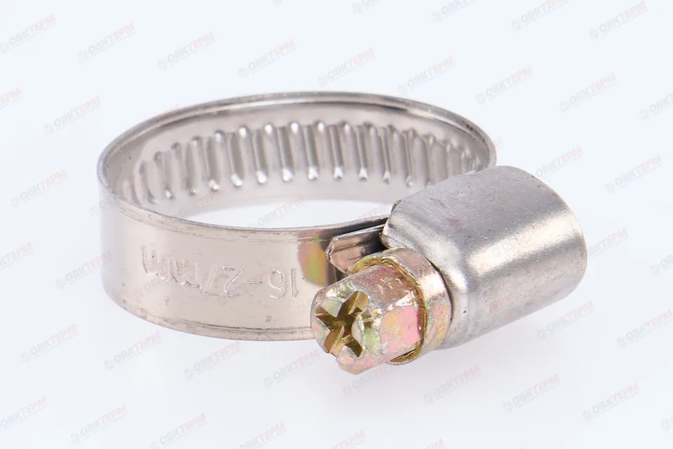Хомут 16-27 3/4" (под отвёртку) (100 шт)
