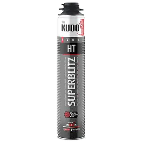 КУДО Клей-пена всесезонная KUDO SUPERBLITZ HT 1000 мл (12 шт/уп) KUPP10B13SBHT