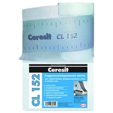 Ceresit CL 152/10  Уплотнительная гидроизоляционная Лента, Германия