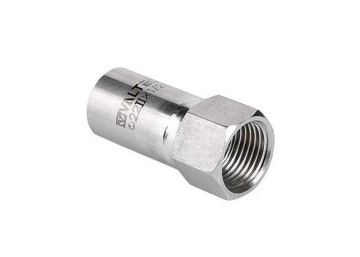 Вставка резьбовая Valtec нерж сталь с нар. р. 22* 1/2"  (5уп/195ящ)